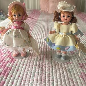 Madame Alexander Dolls with Pink and Cream Outfits